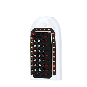 Hair comb for liquid delivery, Head massage device, Scalp medication applicator
