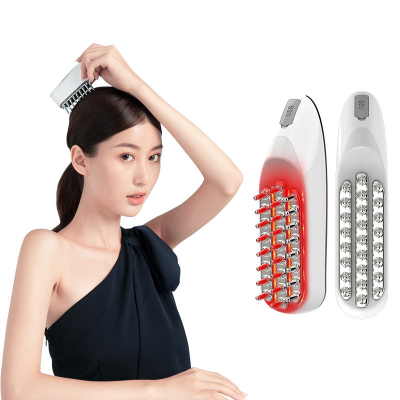 KKS EMS Red Light Scalp Massager Comb — Hair Growth Brush